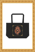 "Heart of Rainha" - Large organic tote bag