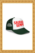 “Saudades, Sempre“ - Foam Trucker Hat (Green/White)