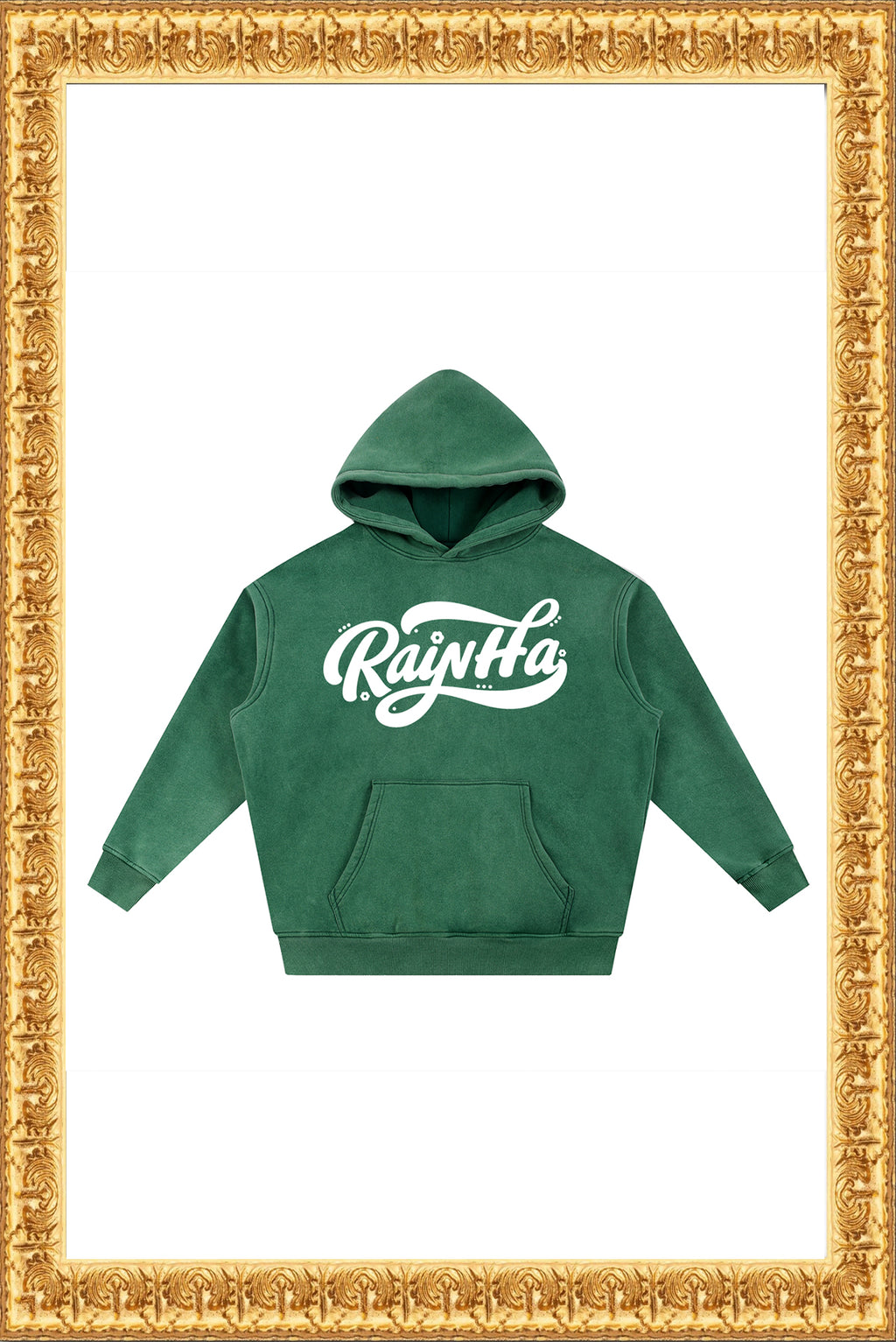 Rainha - Snow Wash Fleece Oversize Hoodie (Green)