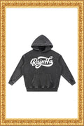 Rainha - Snow Wash Fleece Oversize Hoodie (Black)
