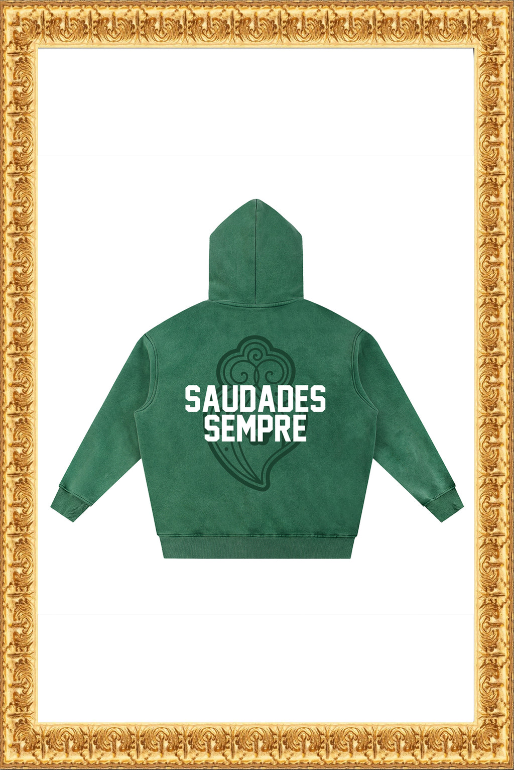 Rainha - Snow Wash Fleece Oversize Hoodie (Green)