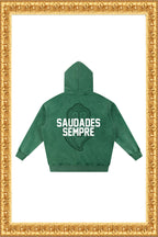 Rainha - Snow Wash Fleece Oversize Hoodie (Green)