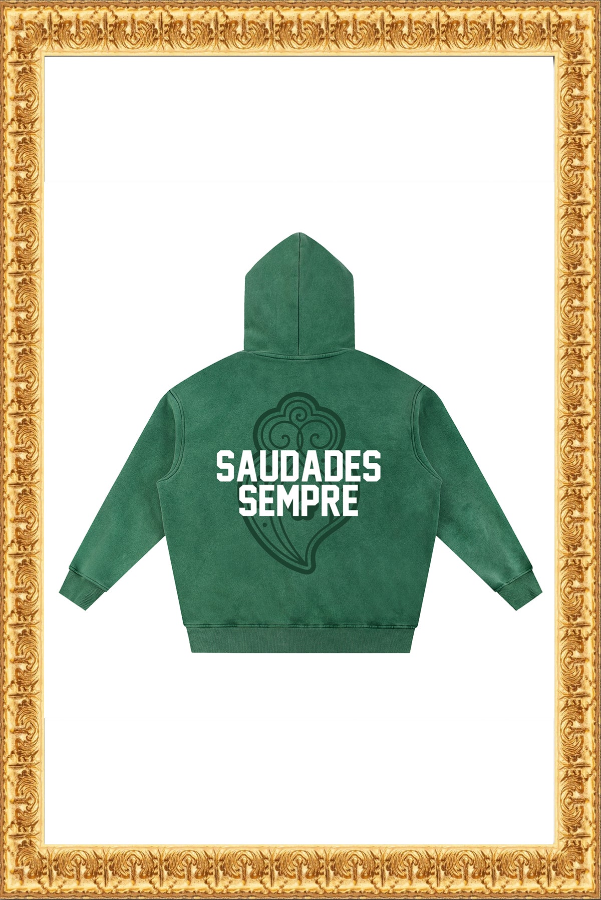 Rainha - Snow Wash Fleece Oversize Hoodie (Green)