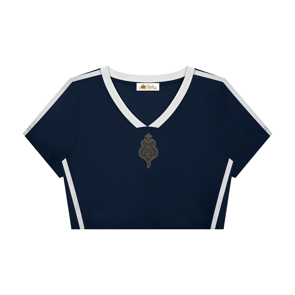Women's Viana Heart Slim Fit V-Neck T-Shirt