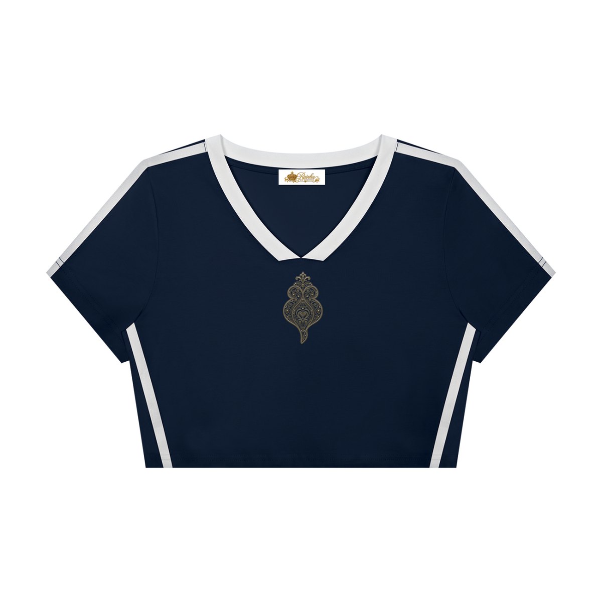 Women's Viana Heart Slim Fit V-Neck T-Shirt