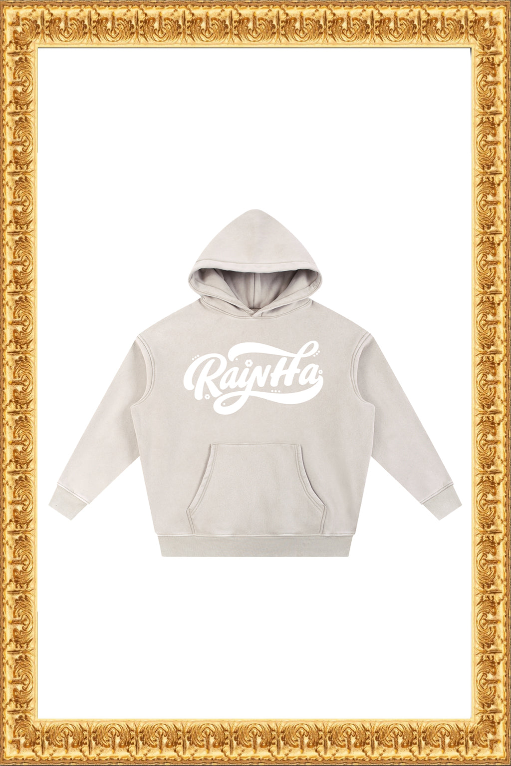 Rainha - Snow Wash Fleece Oversize Hoodie (Cream)