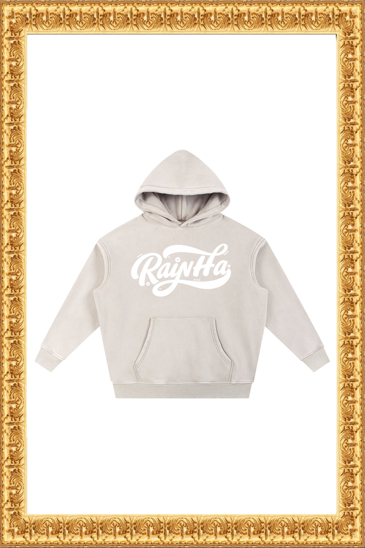 Rainha - Snow Wash Fleece Oversize Hoodie (Cream)