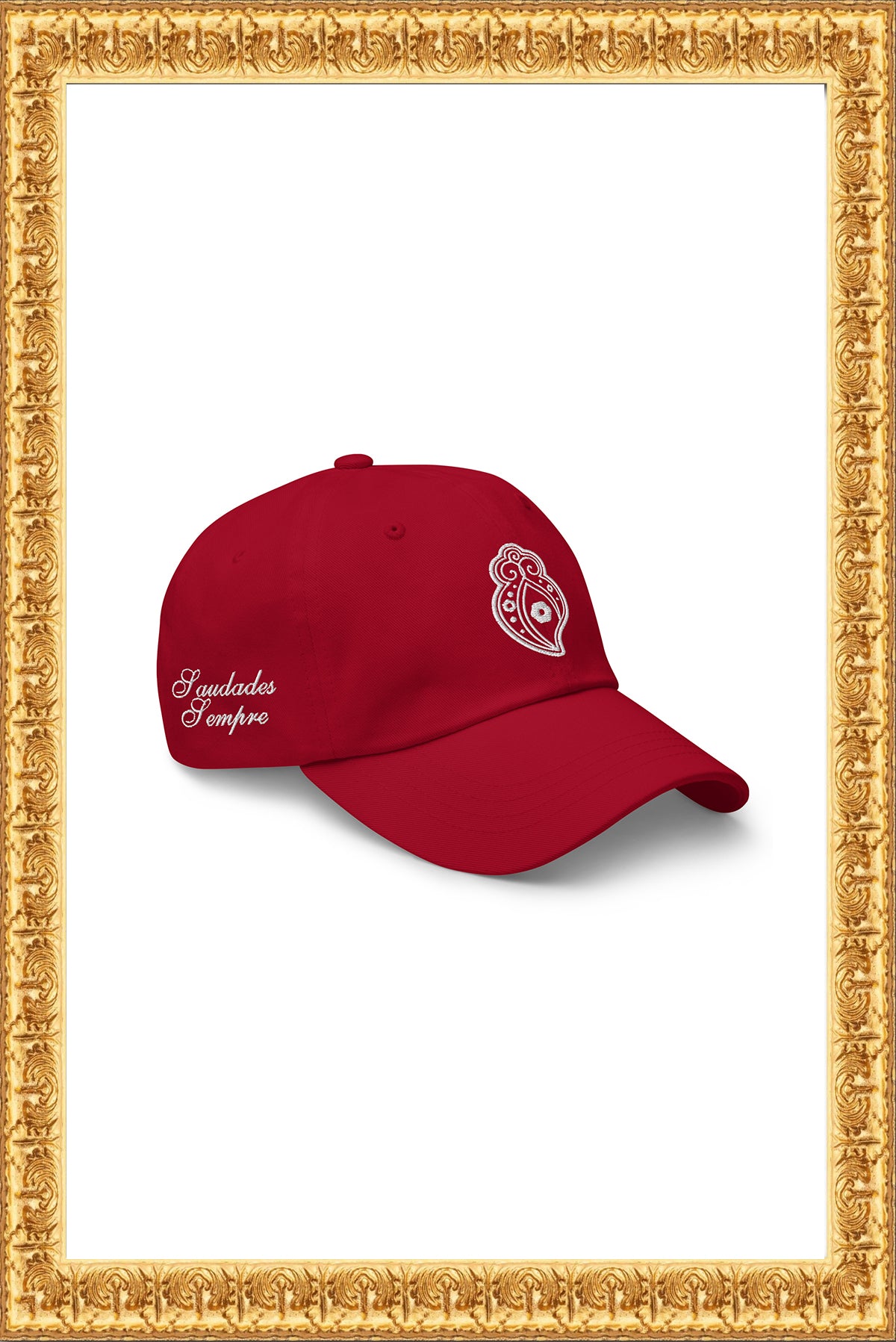 "Heart of Rainha" - Dad Hat (Burgendy)