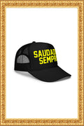 “Saudades, Sempre“ - Foam Trucker Hat (Black)
