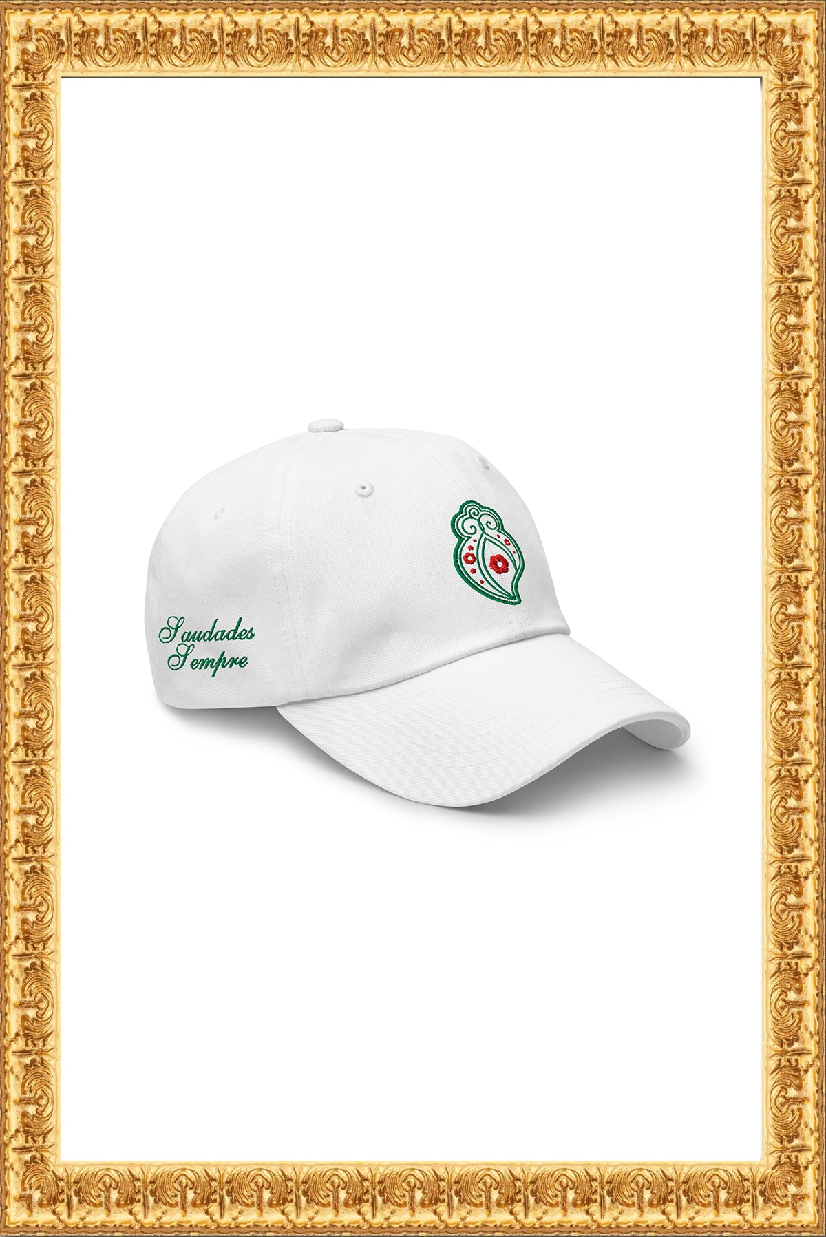 "Heart of Rainha" - Dad Hat (White)