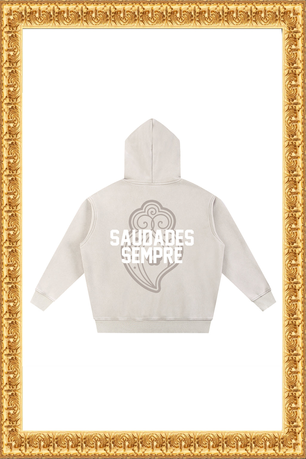 Rainha - Snow Wash Fleece Oversize Hoodie (Cream)