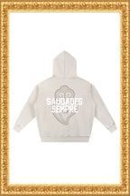 Rainha - Snow Wash Fleece Oversize Hoodie (Cream)