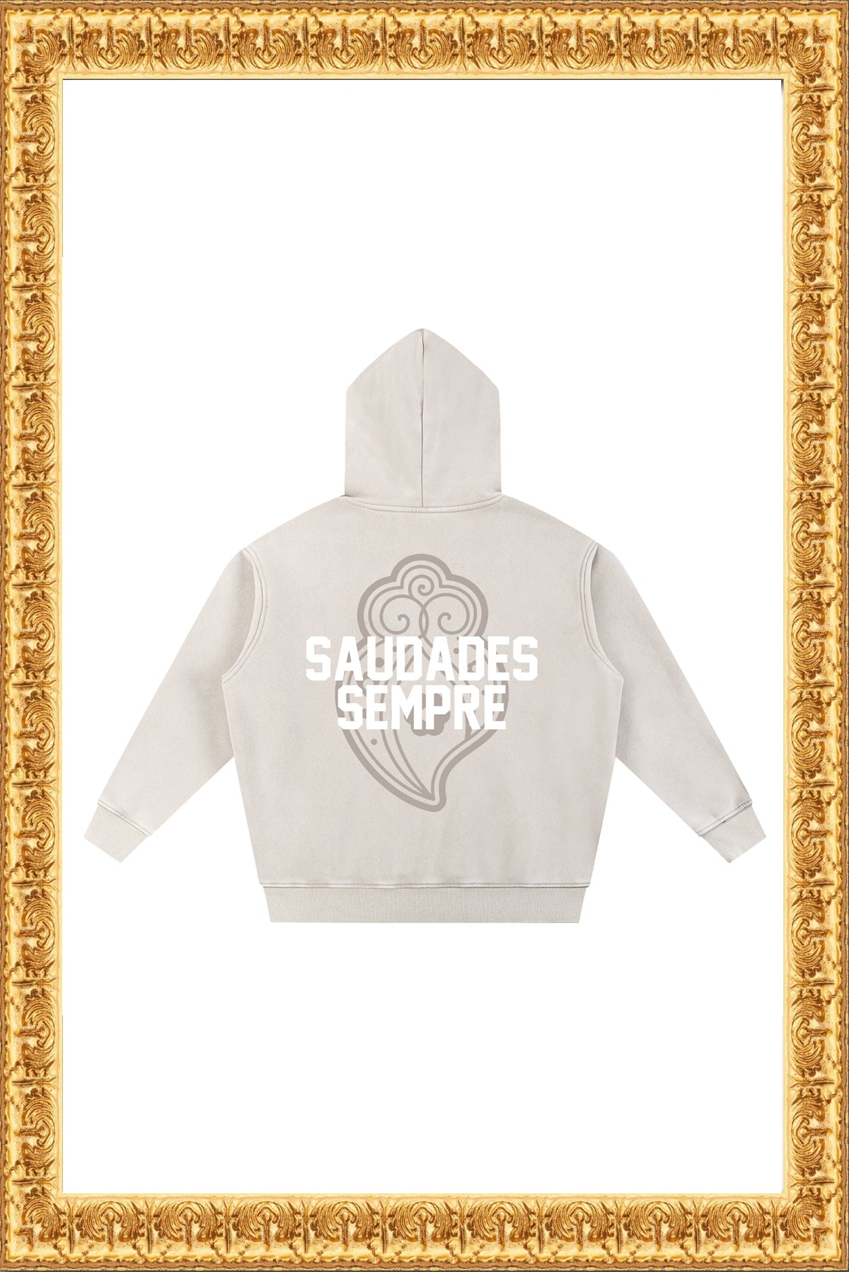 Rainha - Snow Wash Fleece Oversize Hoodie (Cream)