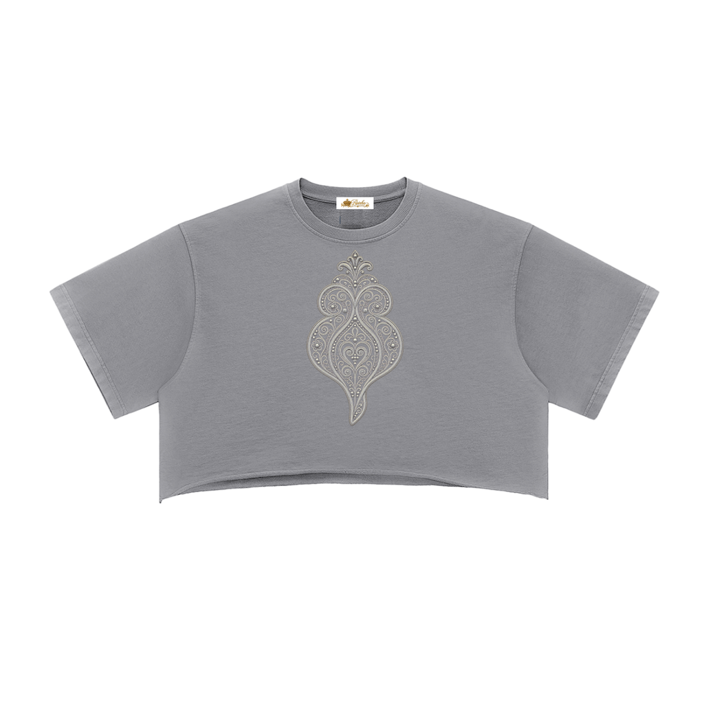 Viana Heart Washed Crop Top