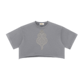 Viana Heart Washed Crop Top