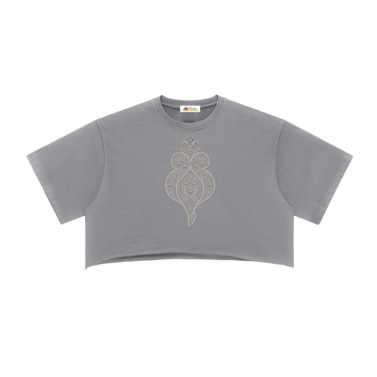 Viana Heart Washed Crop Top