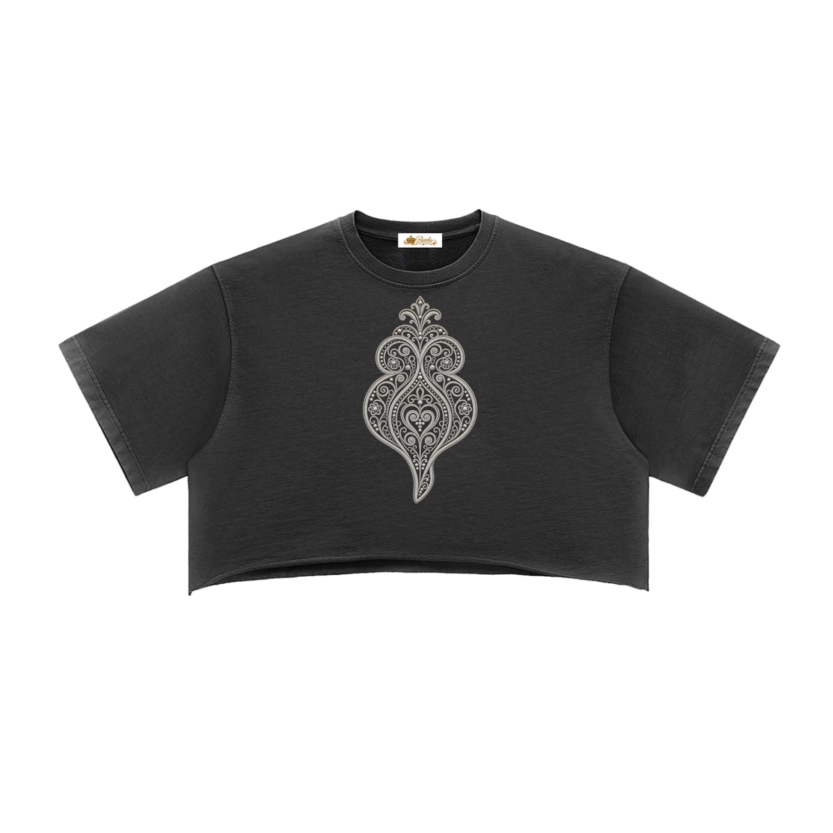 Viana Heart Washed Crop Top