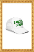 “Saudades, Sempre“ - Foam Trucker Hat (White)