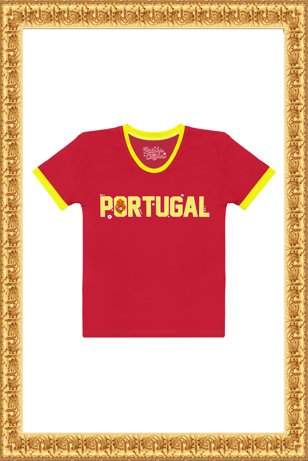 PORTUGAL WORLD CUP BY RAINHA - Women’s Crew Neck T-shirt (Red)
