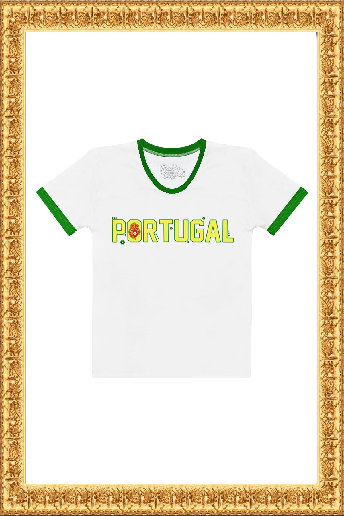 PORTUGAL WORLD CUP BY RAINHA - Women’s Crew Neck T-shirt (White)