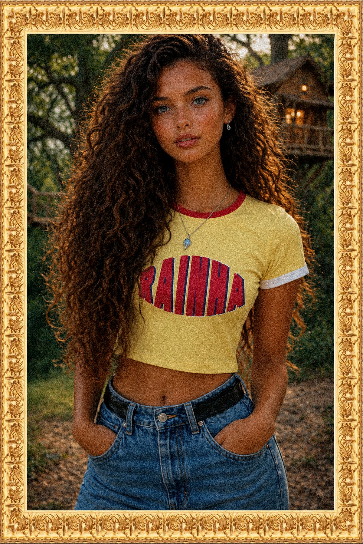 RAINHA - Crop Tee (Cream)