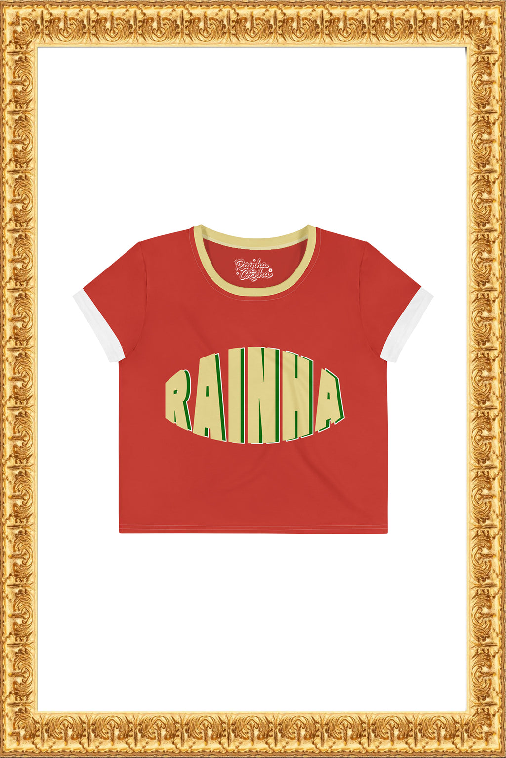 RAINHA - Crop Tee (Maroon)
