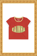RAINHA - Crop Tee (Maroon)