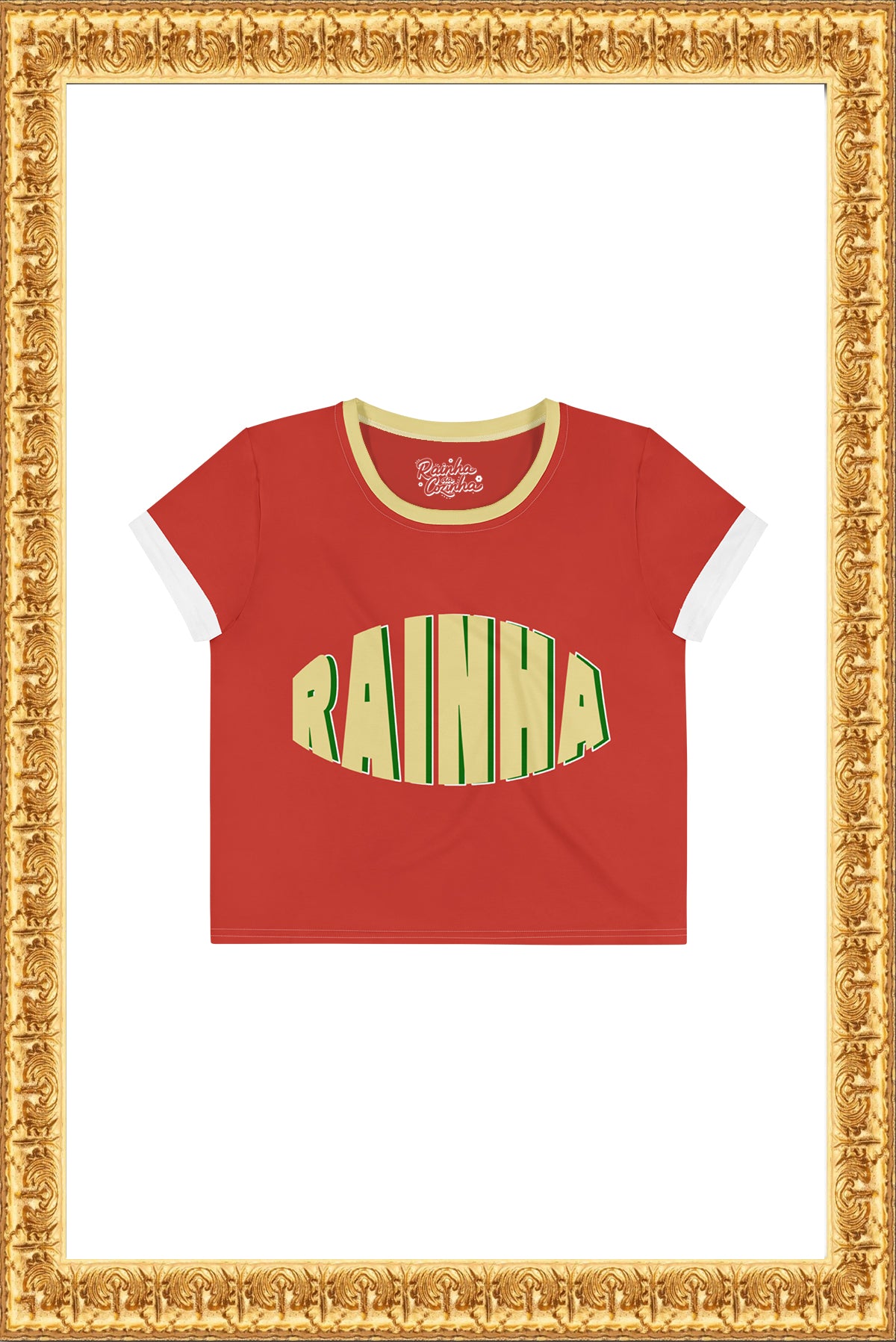 RAINHA - Crop Tee (Maroon)