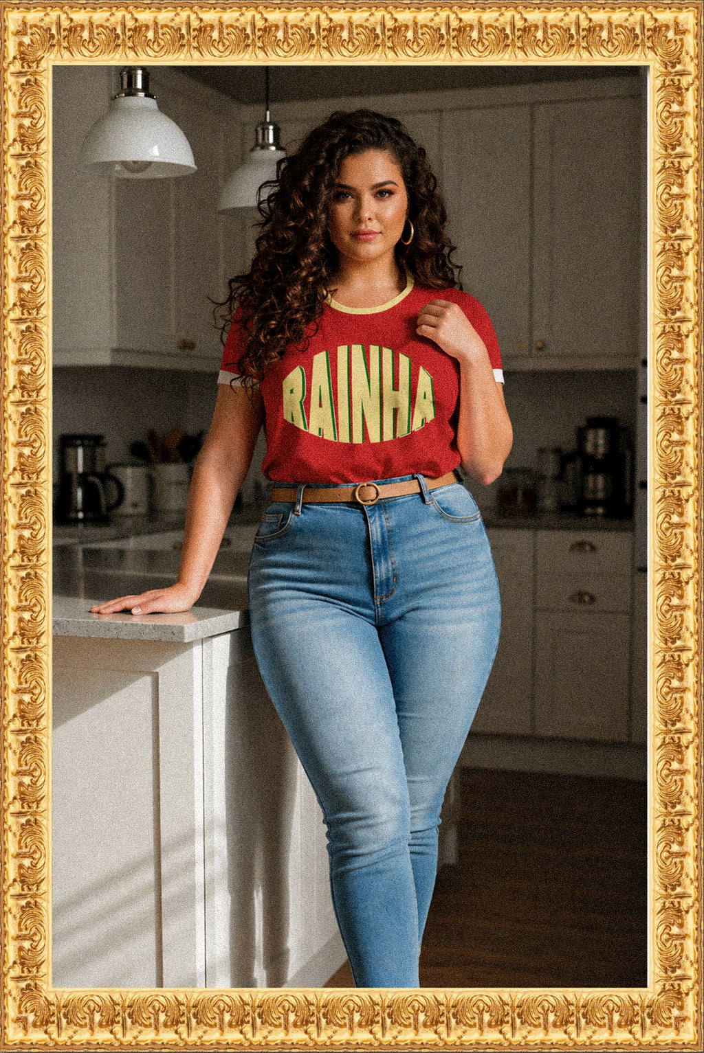 RAINHA - Crop Tee (Maroon)