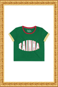 RAINHA - Crop Tee (Green)