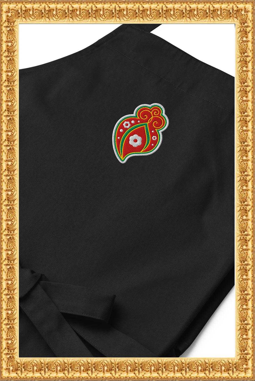 "Heart of Rainha" - Apron (Black)