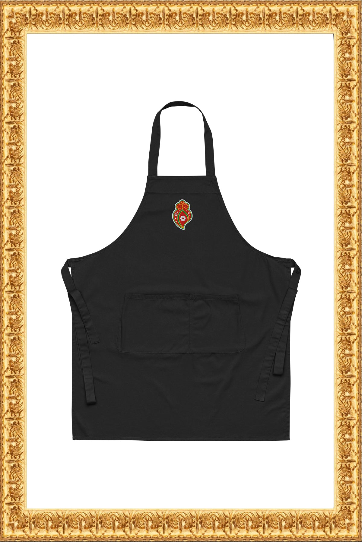 "Heart of Rainha" - Apron (Black)