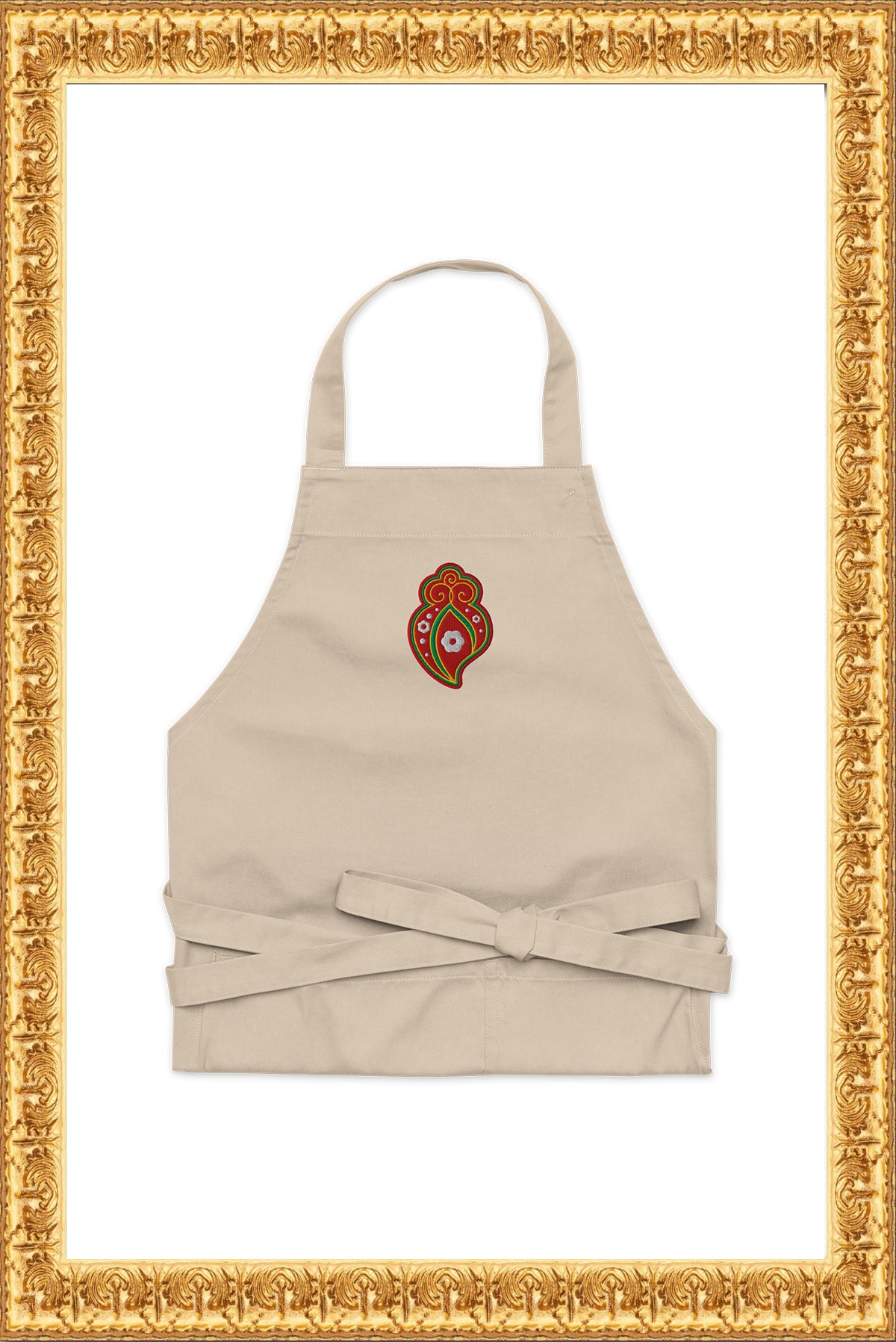 "Heart of Rainha" - Apron (Cream)