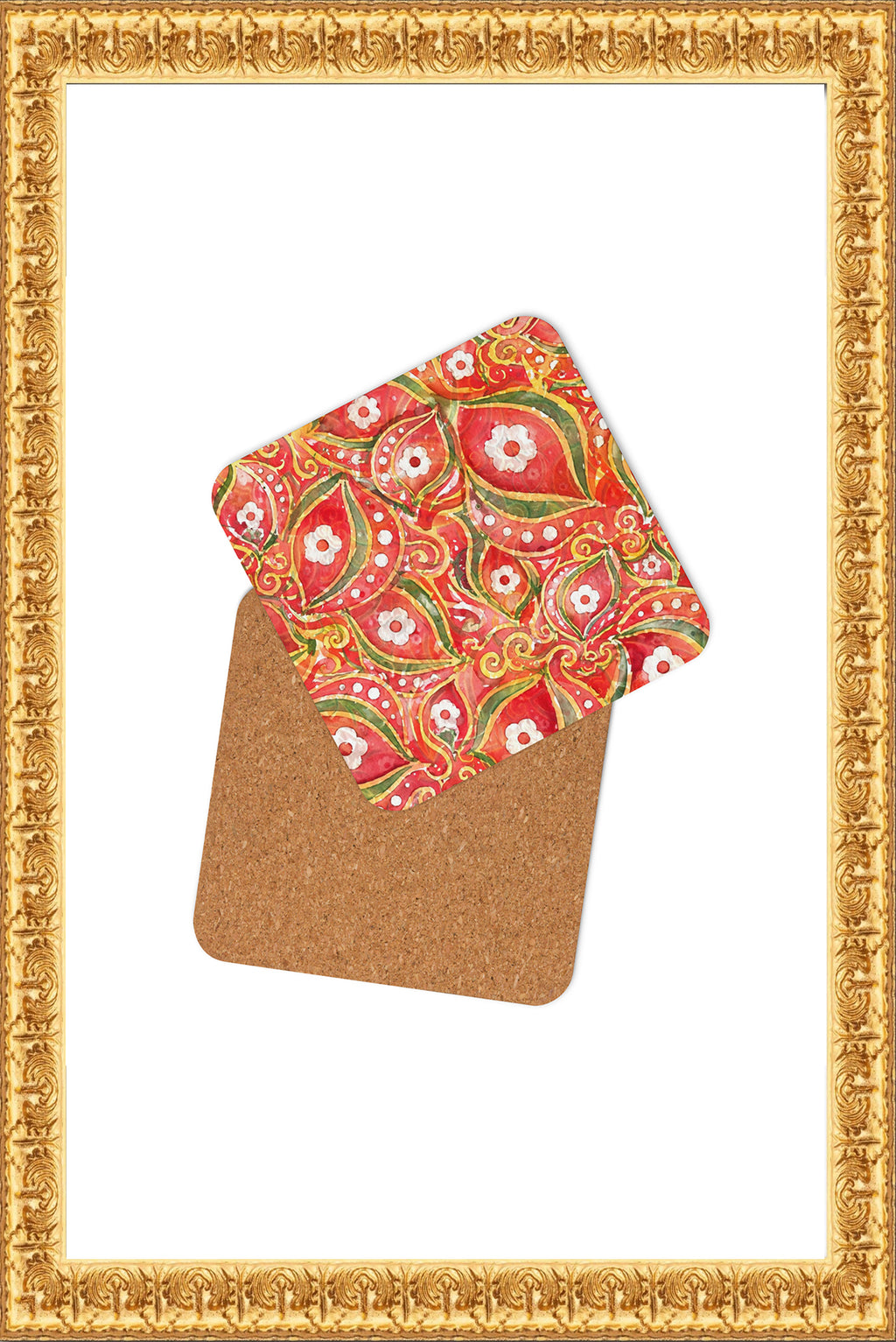 "Heart of Rainha" - Cork-back coaster