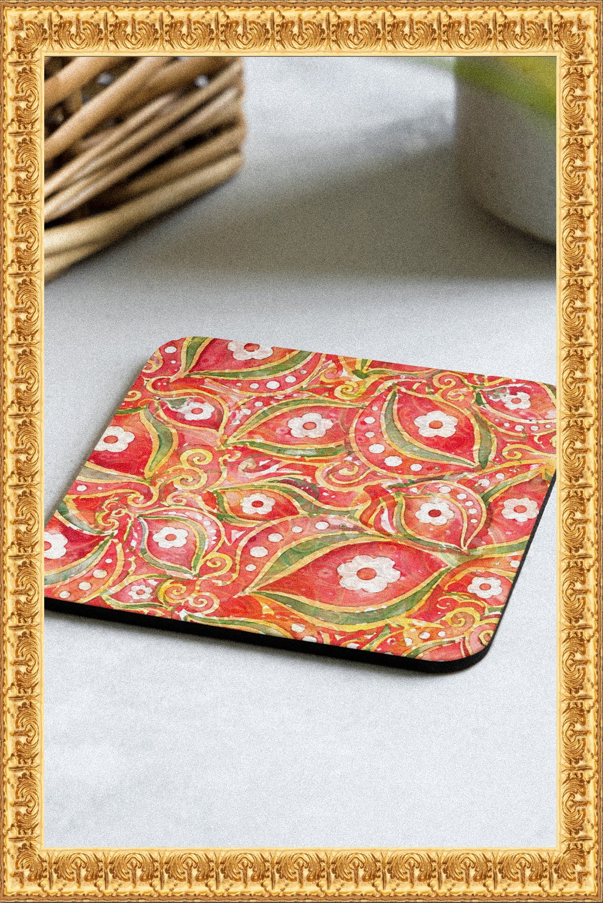 "Heart of Rainha" - Cork-back coaster