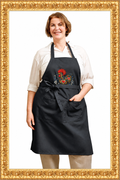 Apron product photo in the ornate gold frame
