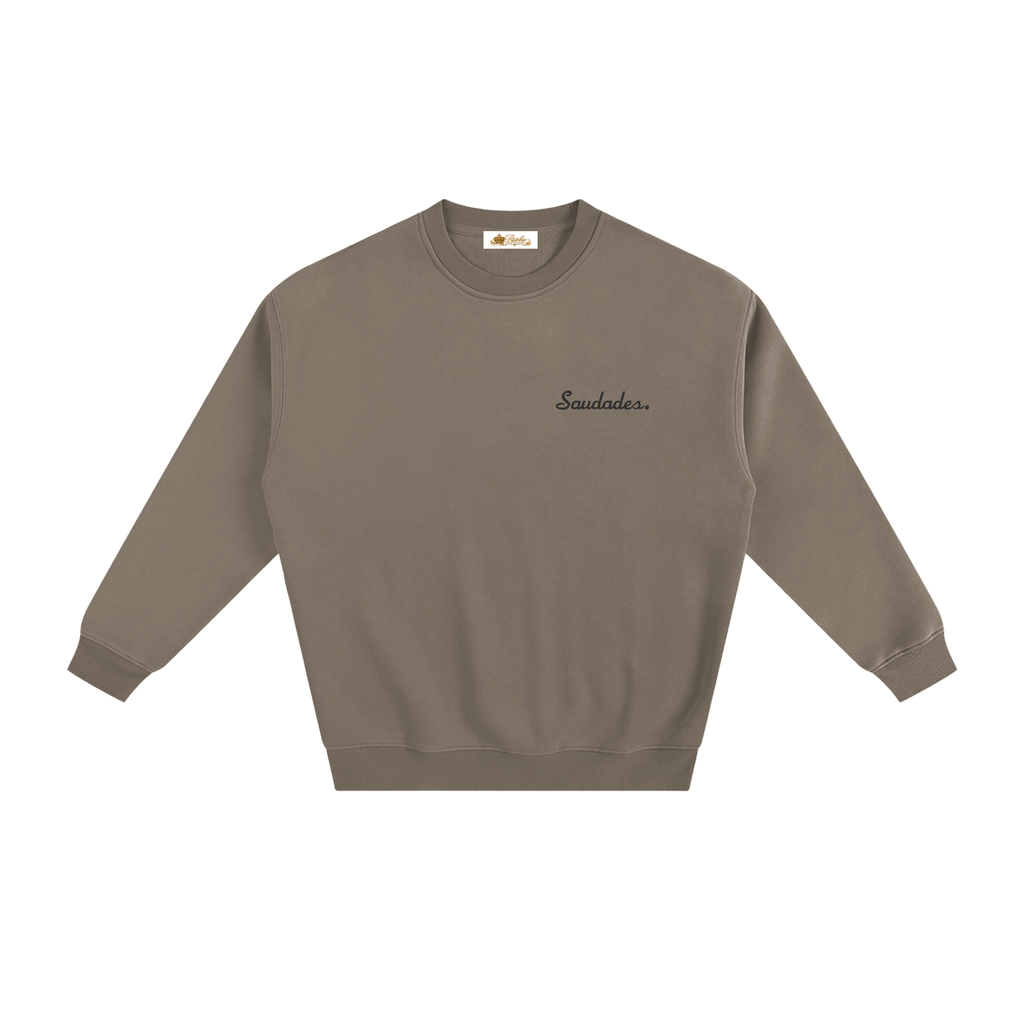 Saudades Embroidered Fleeced Sweatshirt