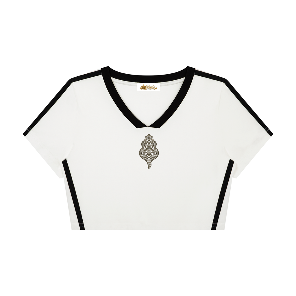 Women's Viana Heart Slim Fit V-Neck T-Shirt