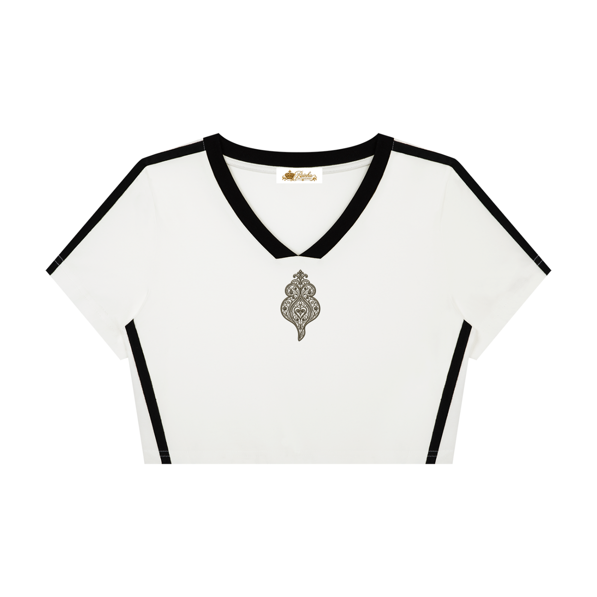 Women's Viana Heart Slim Fit V-Neck T-Shirt
