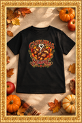 Children’s fall shirt inside the gold frame