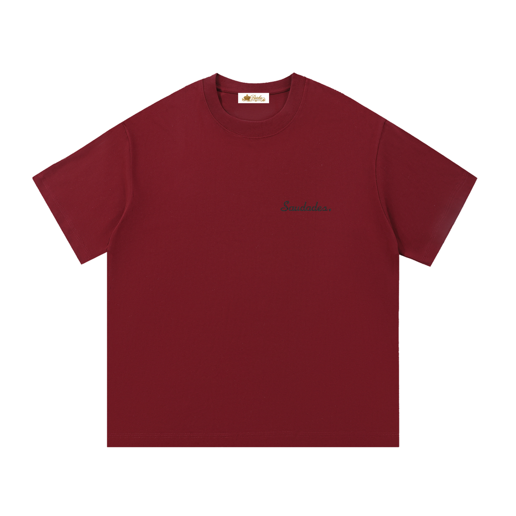 Saudades Embroidered Essential Cotton T-Shirt