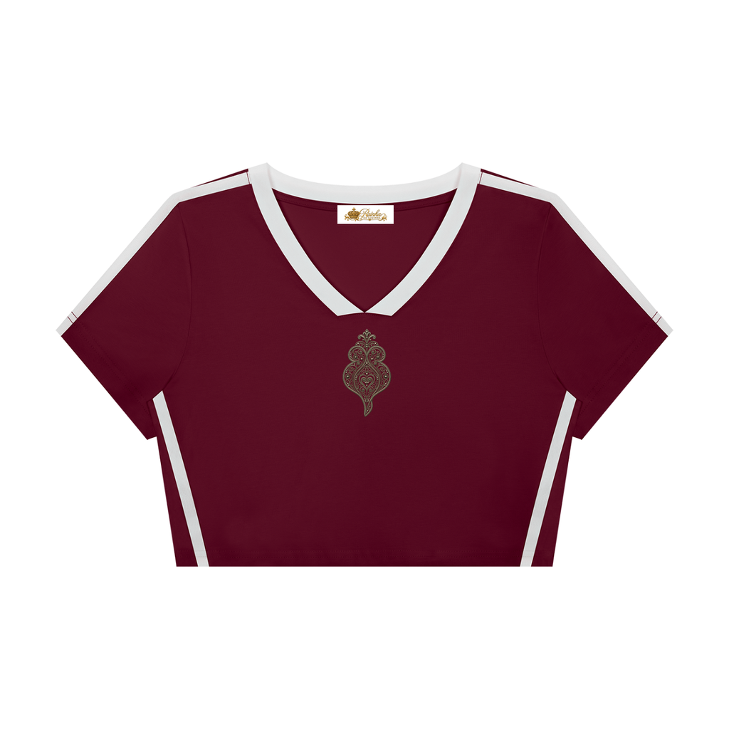Women's Viana Heart Slim Fit V-Neck T-Shirt