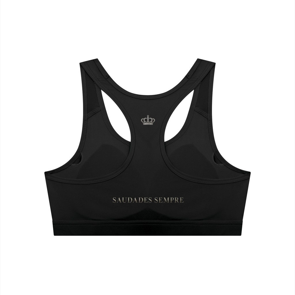Saudades Sempre Black Sports Bra