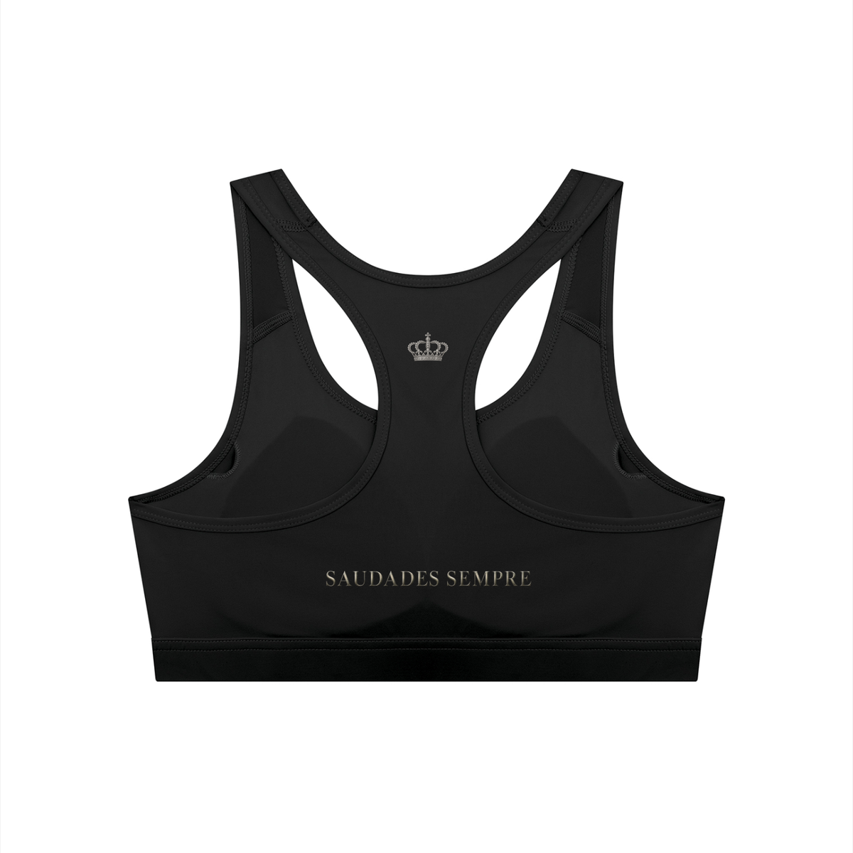 Saudades Sempre Black Sports Bra