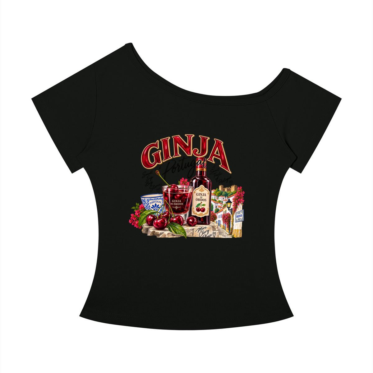 Ginja Portugal Women’s Off-the-Shoulder T-Shirt
